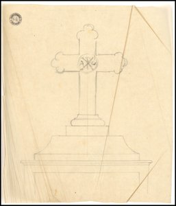 Sketch of Tomb for the Karakehia Family at Père Lachaise Cemetery in Paris